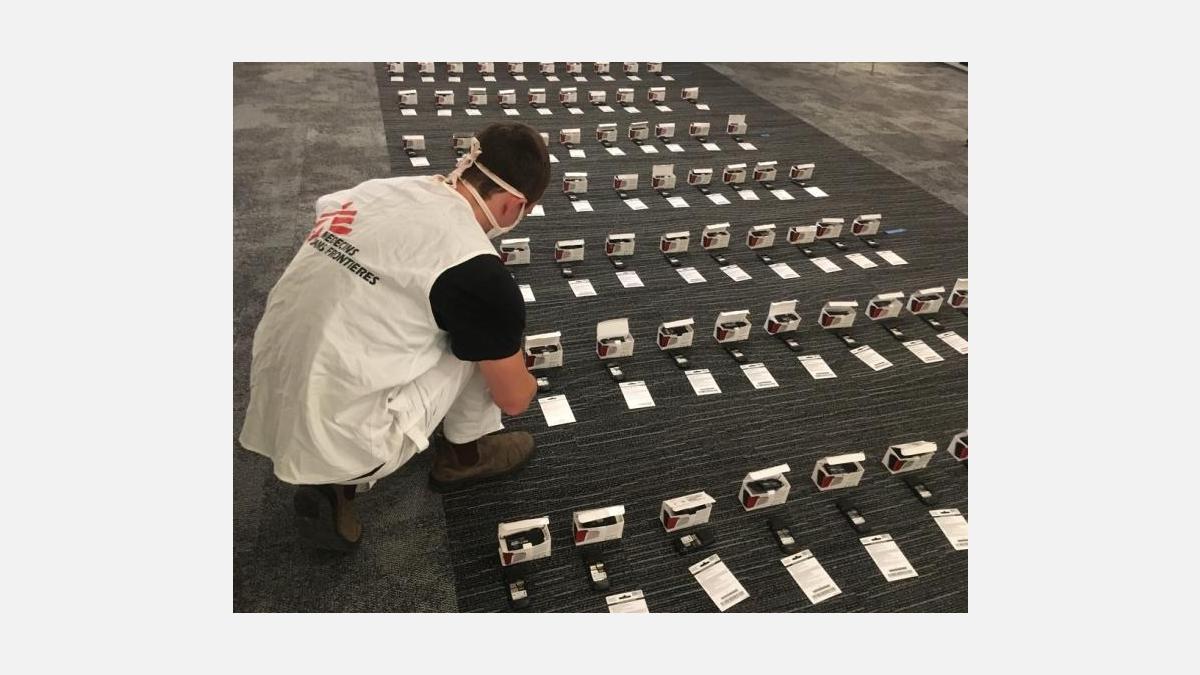 Respuesta al COVID-19 en Nueva York, Estados Unidos. © Michelle Mays/MSF